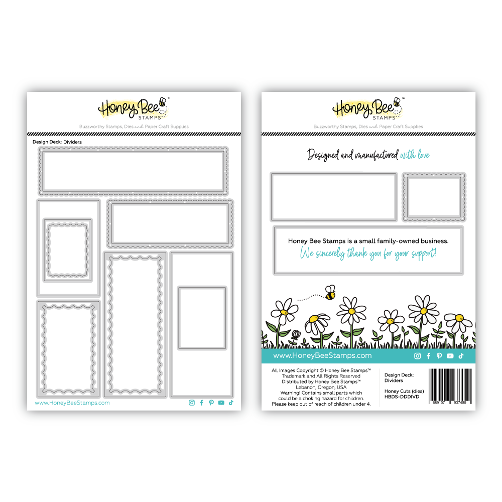 Honey Bee Design Deck Dividers Dies hbds-dddivd