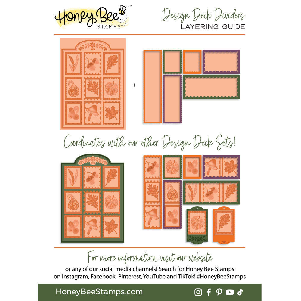 Honey Bee Design Deck Dividers Dies hbds-dddivd Layering Guide