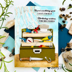 Honey Bee Display Box Tackle Add On Dies hbds-dbtckl Masculine Birthday Card