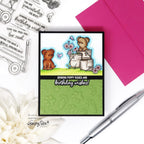 Honey Bee Dog Gone Amazing Clear Stamps hbst-633 Sending Puppy Kisses And Birthday Wishes Card