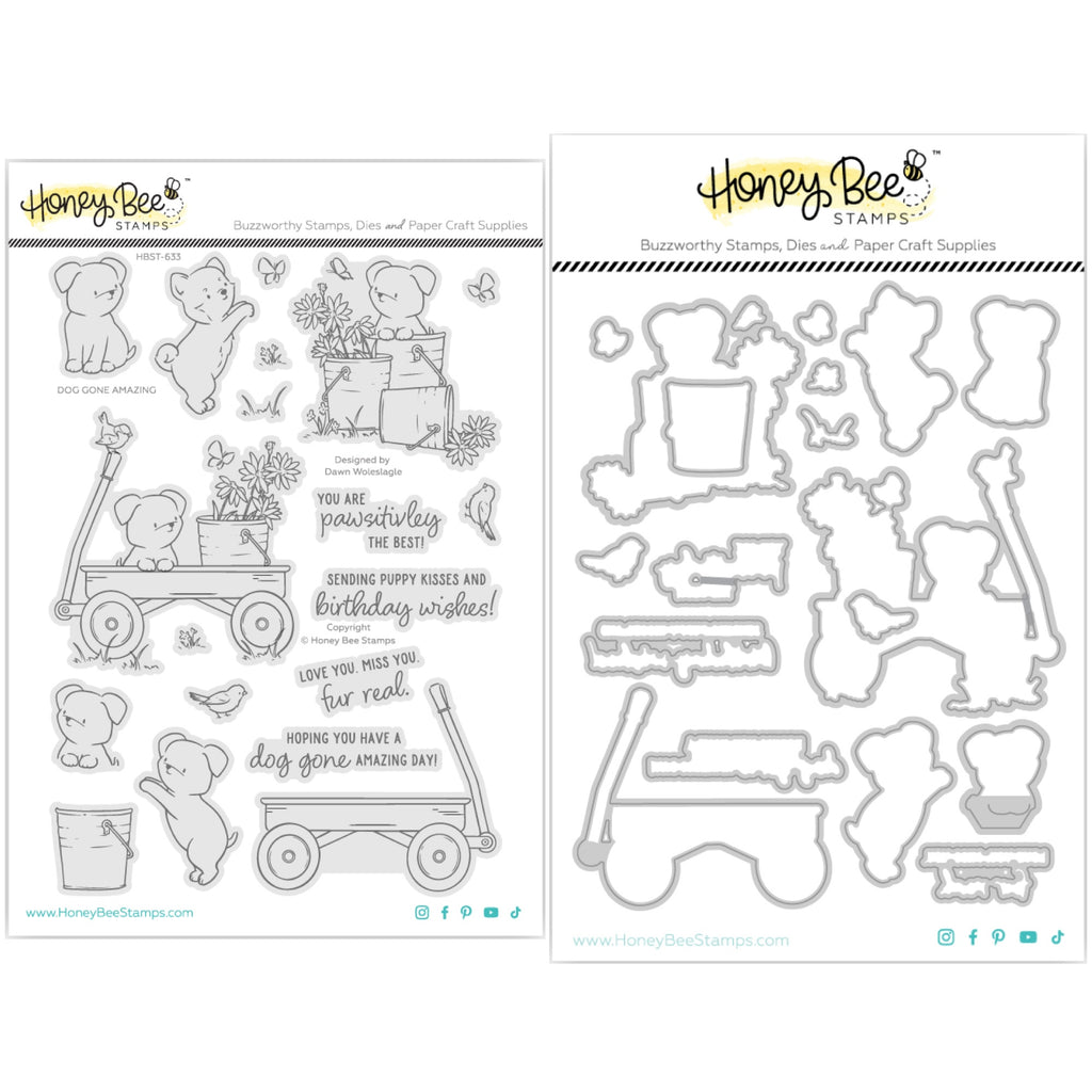 Honey Bee Dog Gone Amazing Stamps And Dies Bundle