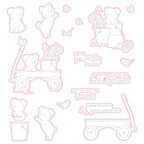 Honey Bee Dog Gone Amazing Stamps And Dies Bundle Coordinating Dies unpackaged