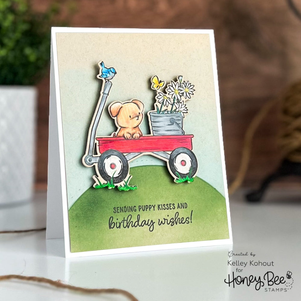 Honey Bee Dog Gone Amazing Stamps And Dies Bundle Kelley Kohout Card