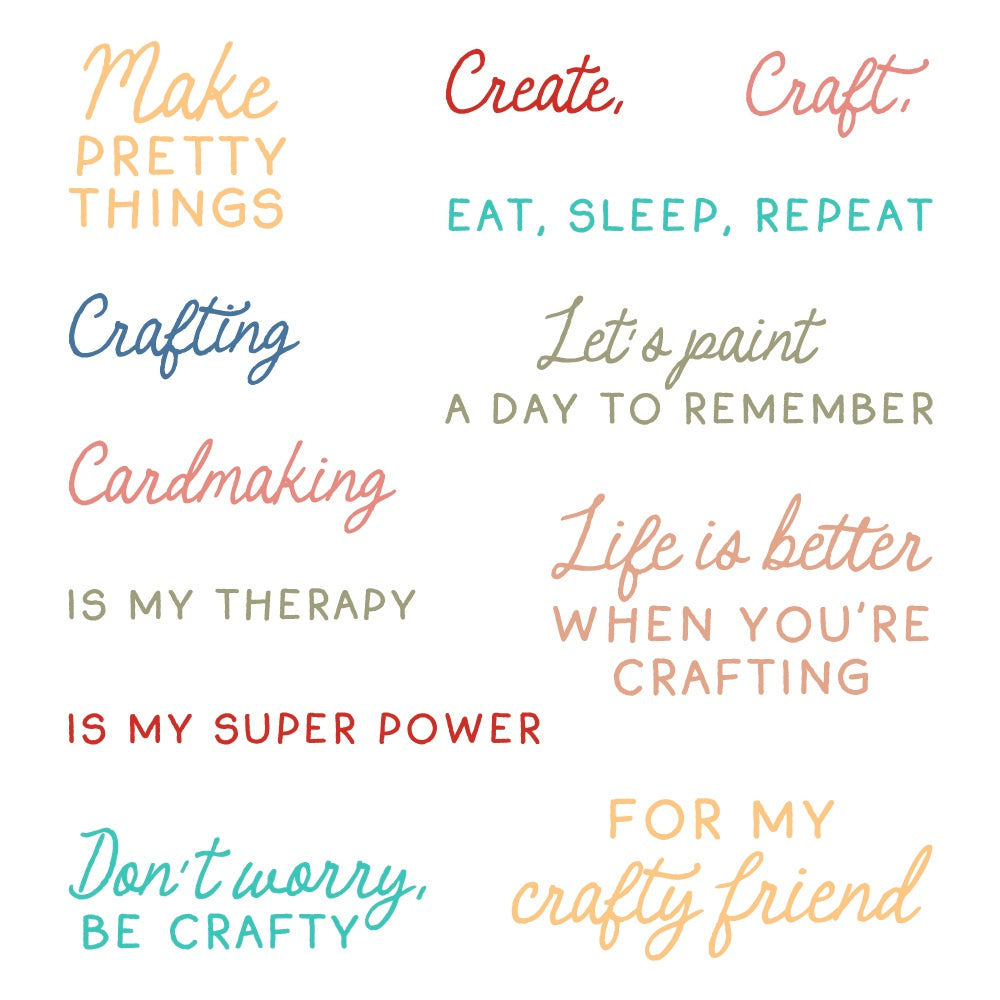 Honey Bee Don't Worry, Be Crafty Clear Stamps hbst-653