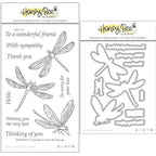 Honey Bee Dragonfly Clear Stamps And Dies Bundle