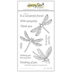 Honey Bee Dragonfly Clear Stamps And Dies Bundle hbst-415 stamps in package