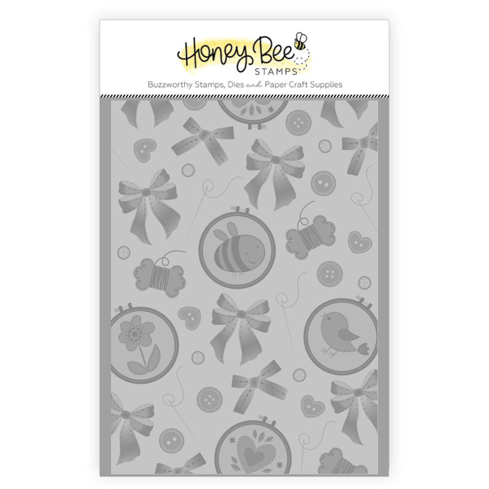 Honey Bee Embroidered 3D Embossing Folder hbef-028 Product Image