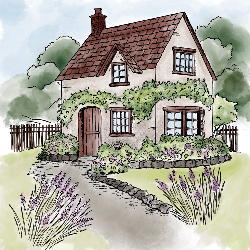 Honey Bee English Cottage Cling Stamp hbst-641