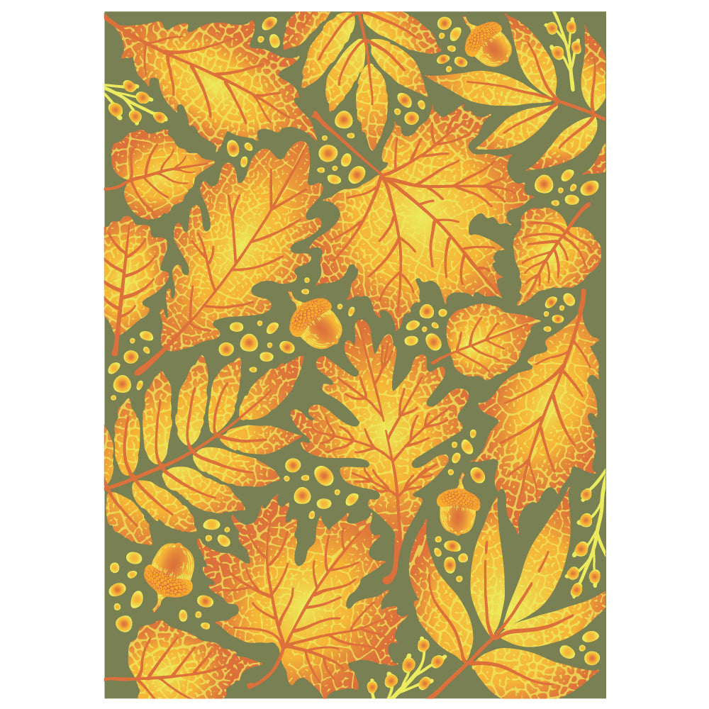 Honey Bee Fall Leaves 3D Embossing Folder hbef-009
