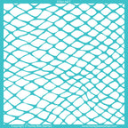 Honey Bee Fish Net Background Stencil hbsl-129