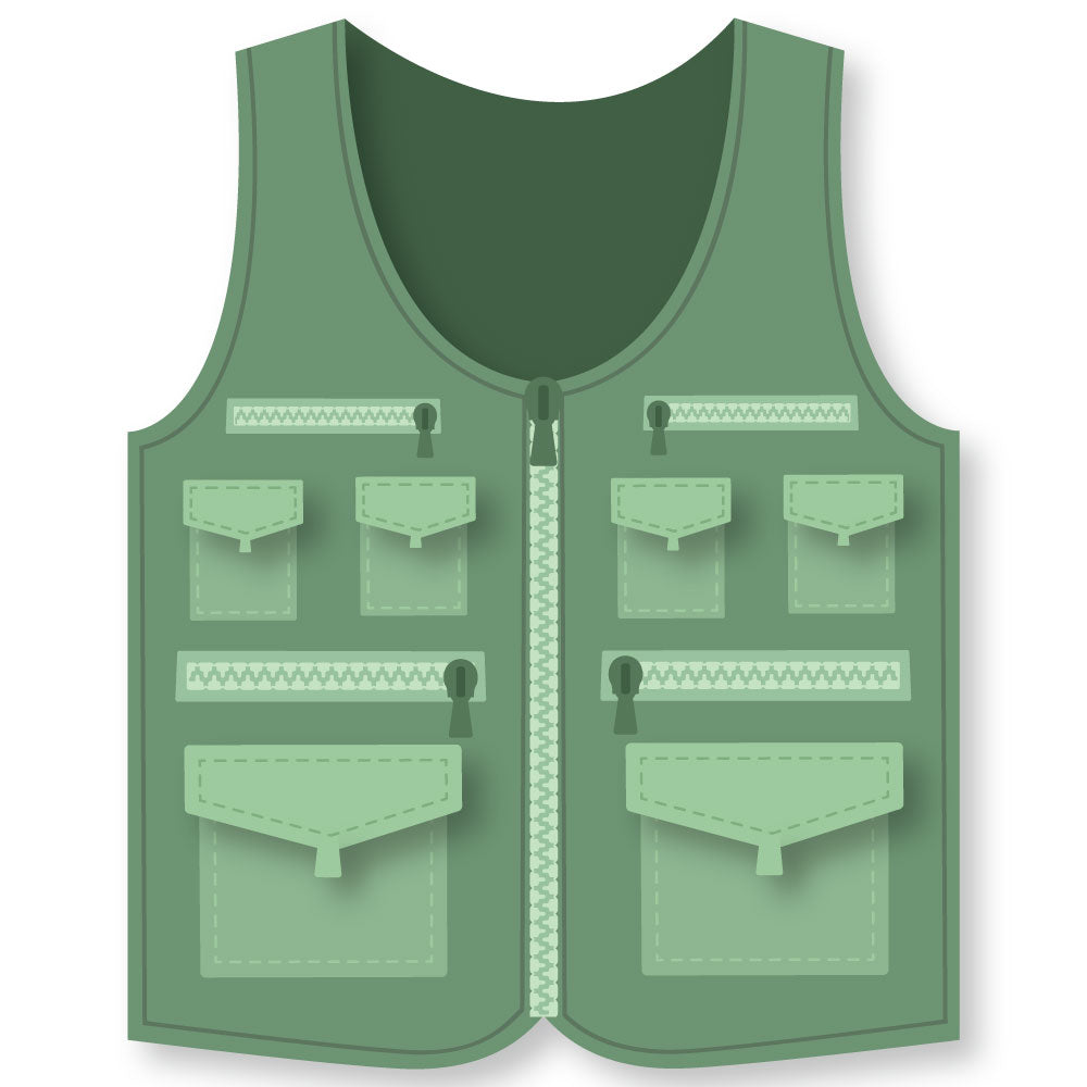 Honey Bee Fishing Vest A2 Add On Dies hbds-fshvst