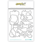 Honey Bee Floral Easel Cling Stamps And Dies Bundle just the honeycuts