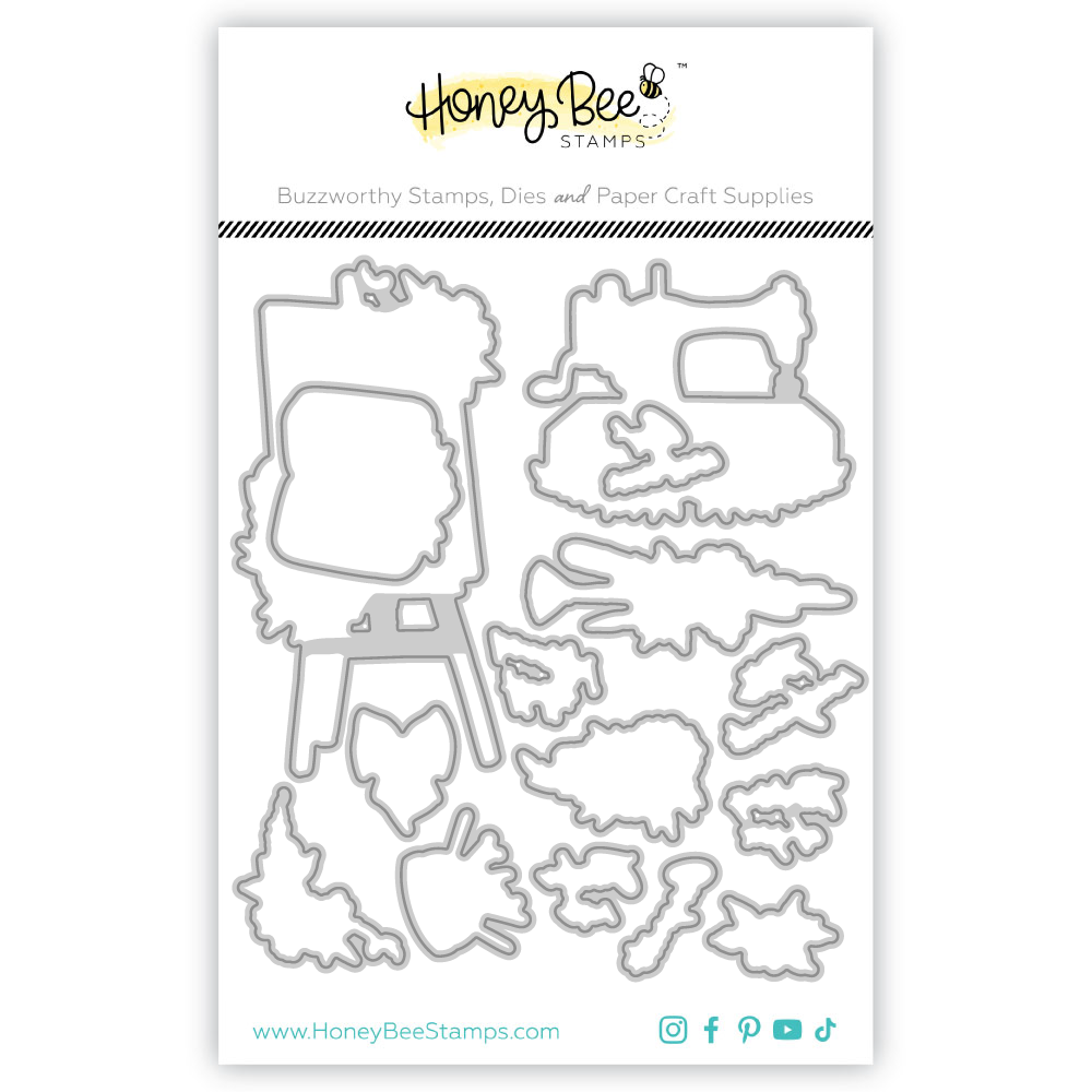 Honey Bee Floral Easel Dies hbds-654 Product Image