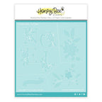 Honey Bee Floral Noel Clear Stamps Stencils And Dies Bundle HBSL-160 Set