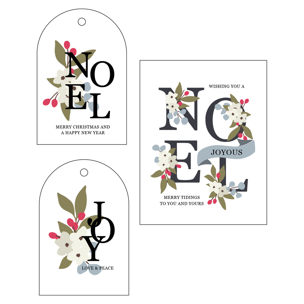 Honey Bee Floral Noel Clear Stamps Stencils And Dies Bundle Samples
