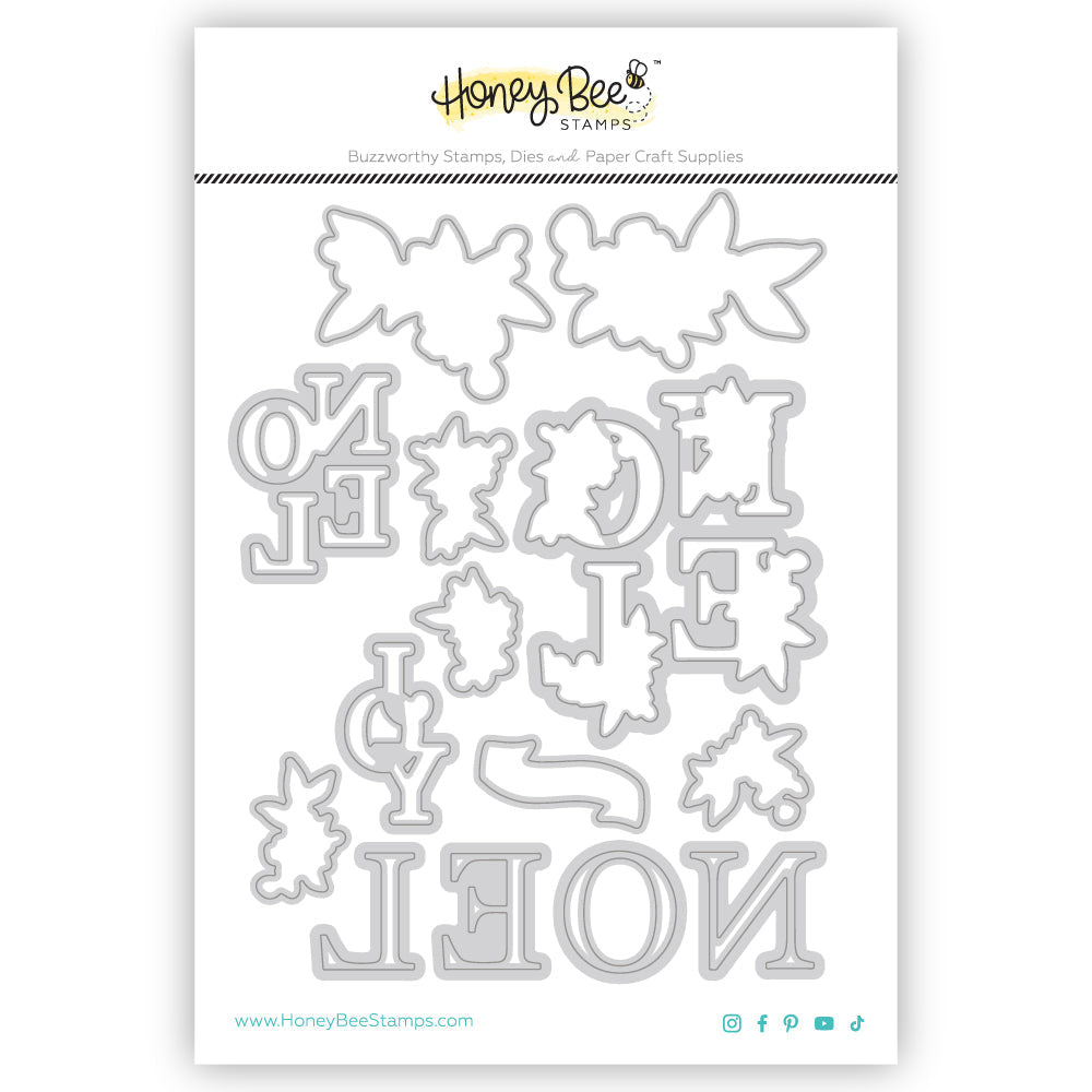 Honey Bee Floral Noel Dies hbds-617 Product View