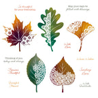 Honey Bee Forever Thankful Clear Stamps And Dies Bundle Autumn Sentiments