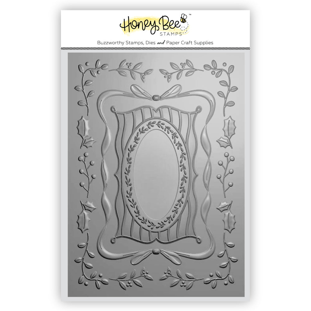 Honey Bee Framed In Holiday 3D Embossing Folder hbef-035 Product Image