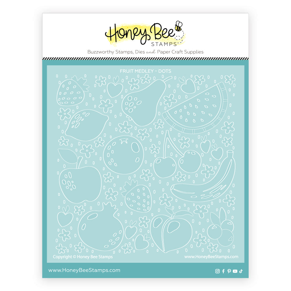 Honey Bee Fruit Medley Background Stencils And Dies Bundle Product Image