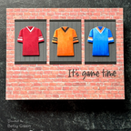 Honey Bee Game Time Clear Stamps And Dies Bundle Masculine Game Time Sport Jersey Card
