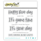 Honey Bee Game Time Clear Stamps And Dies Bundle hbst-678 clear stamps