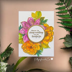 Honey Bee Gather And Give Thanks Clear Stamps hbst-699 Always Something To Be Grateful For Card