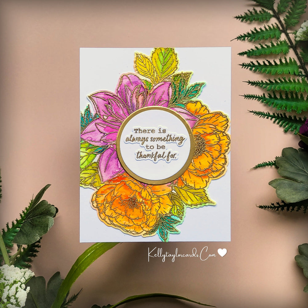 Honey Bee Gather And Give Thanks Clear Stamps hbst-699 Always Something To Be Grateful For Card