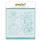 Honey Bee Ginger Jar Detail Stencils hbsl-166 Product View