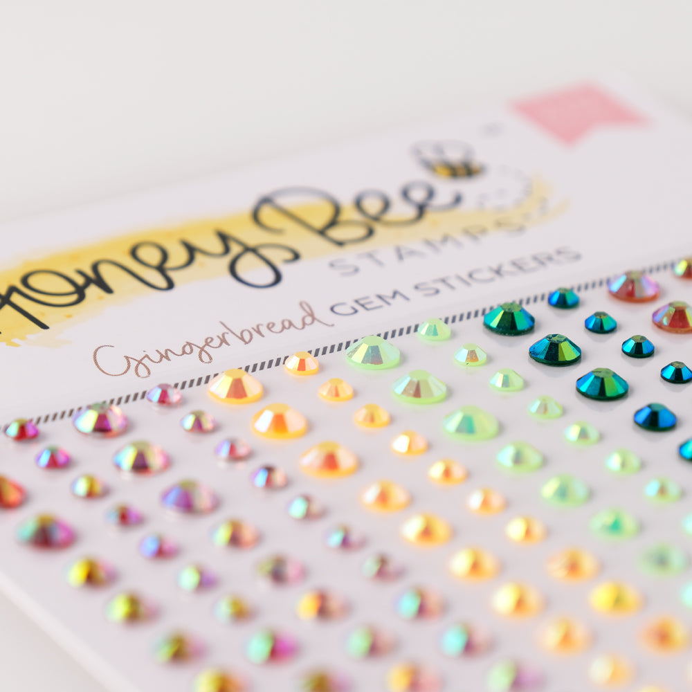 Honey Bee Gingerbread Gem Stickers hbgs-052 Product Image