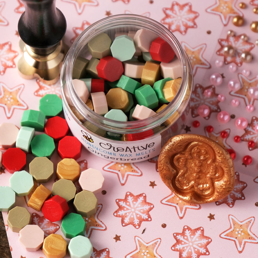 Honey Bee Gingerbread Wax Stamper hbtl-ws-ging Detailed Image