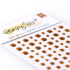 Honey Bee Gold Glimmer Enamel Stickers hbes-009 Detailed Image