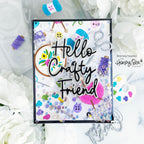 Honey Bee Great Greetings Crafting Dies hbds-ggcrft Hello Friend Card