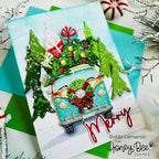 Honey Bee Great Greetings Holiday Dies hbds-gghol Christmas Vintage Bus Card | color-code:ALT01