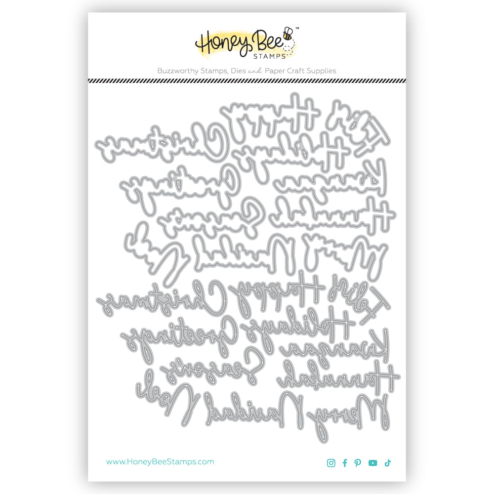 Honey Bee Great Greetings Holiday Dies hbds-gghol Product Image