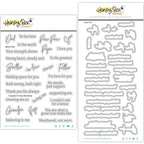 Honey Bee Great Man Clear Stamps And Dies Bundle
