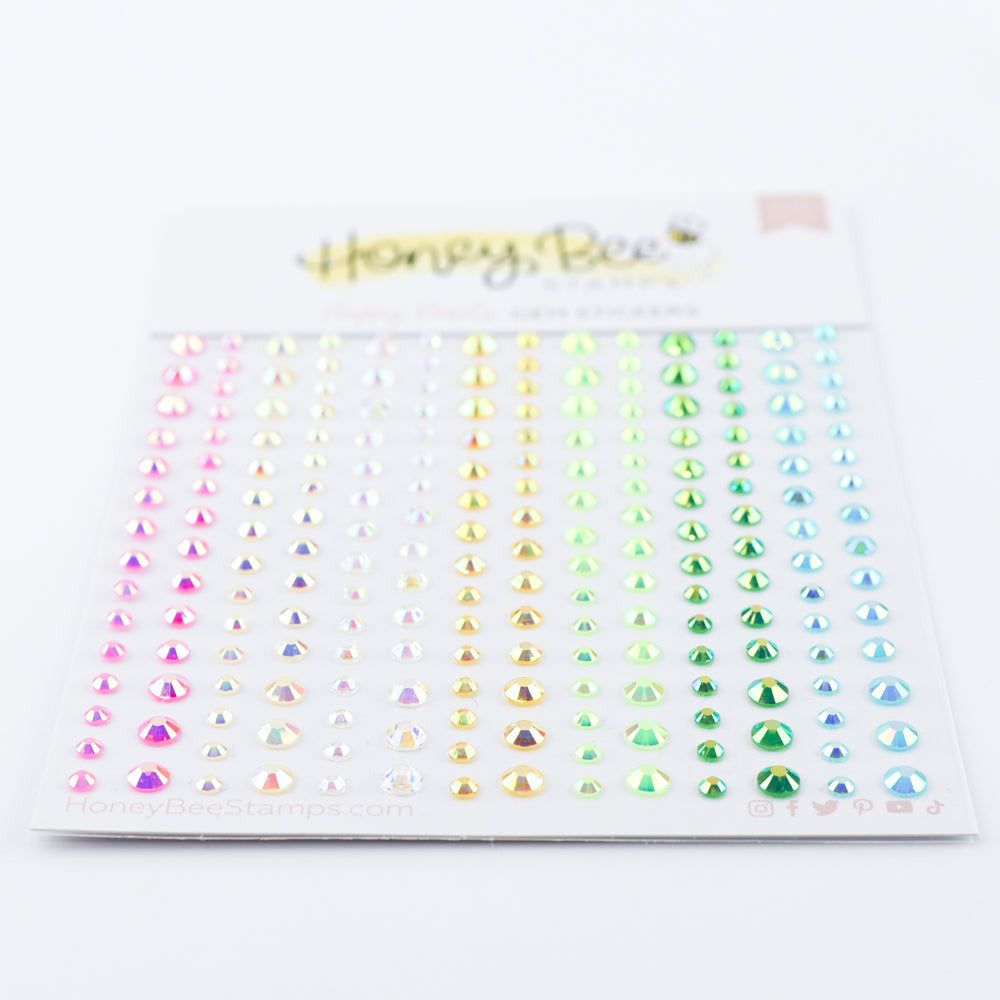 Honey Bee Happy Hearts Gem Stickers hbgs-041 Detailed View