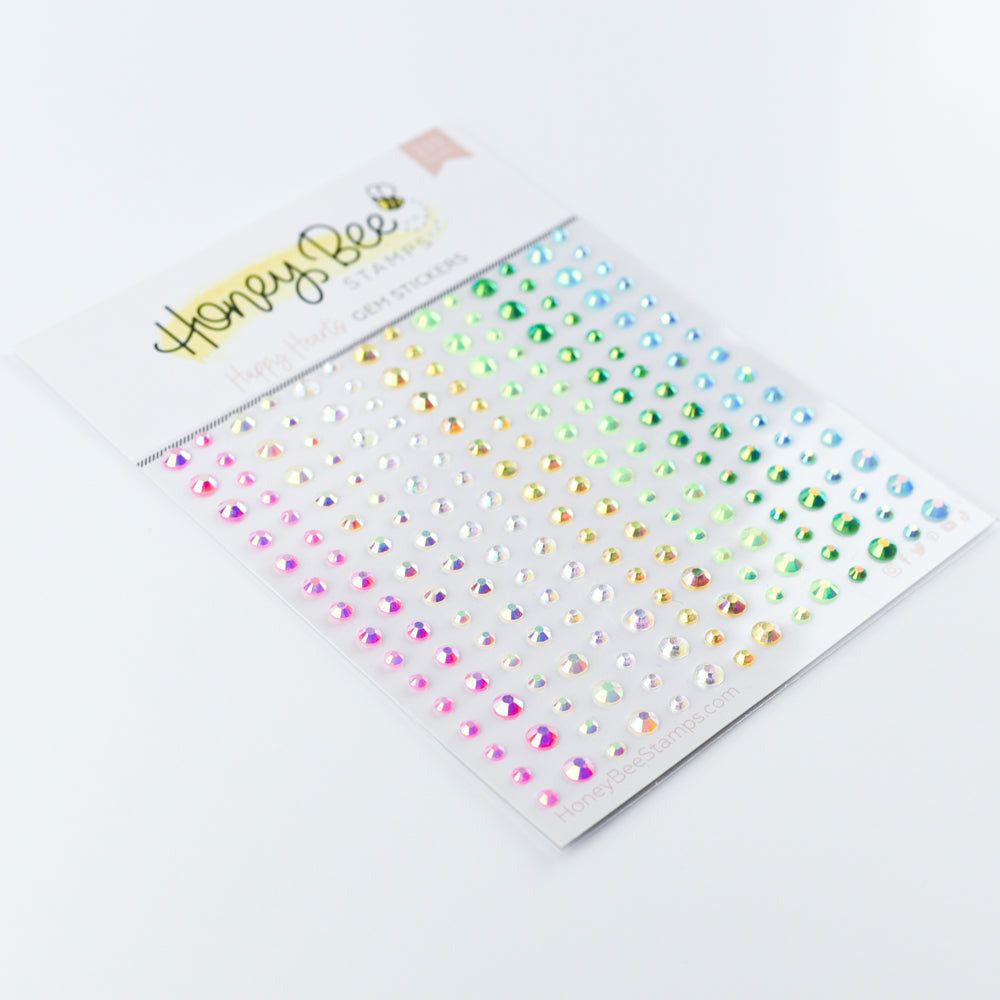 Honey Bee Happy Hearts Gem Stickers hbgs-041 Lifestyle Image