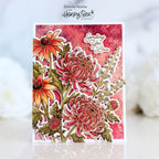 Honey Bee Harvest Bloom Clear Stamps Dies And Stencils Bundle Sending You Love Card