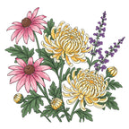 Honey Bee Harvest Blooms Stencils hbsl-187 Floral Image