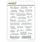 Honey Bee Heart Of Our Family Clear Stamps And Dies Bundle HBST-688 Photopolymer Stamps