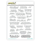 Honey Bee Heart Of Our Family Clear Stamps hbst-688 Positive Sentiments