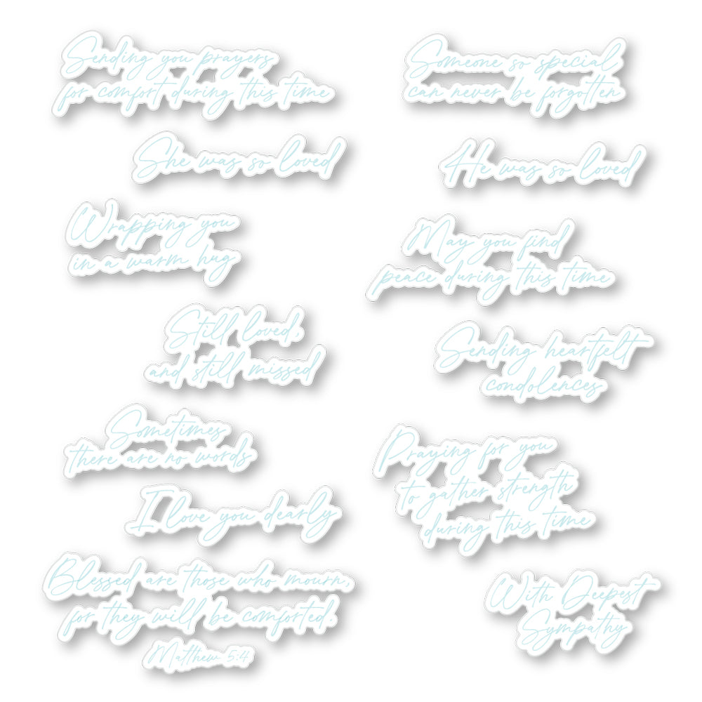 Honey Bee Heartfelt Condolences Stamps And Dies Bundle Packaged Wafer thin Dropshadow mock up
