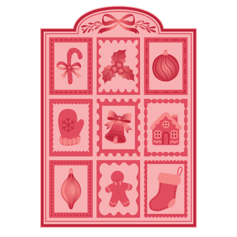 Honey Bee Holiday Keepsakes 3D Embossing Folder hbef-036