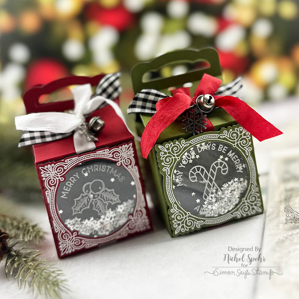 Honey Bee Holly Jolly Frames STAMPtember Exclusive Stamps and Dies Christmas Treat Ornaments | color-code:ALT06