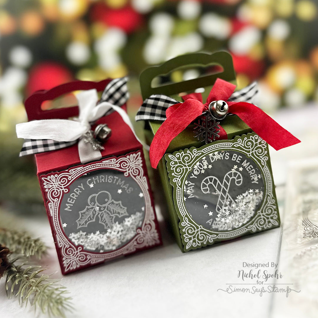 Honey Bee Holly Jolly Frames STAMPtember Exclusive Stamps and Dies Christmas Treat Ornaments | color-code:ALT06