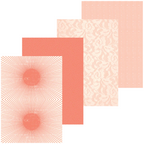 Honey Bee Homestead Hues 6 x 8.5 Paper Pad hbpa-065 Corals with Cream