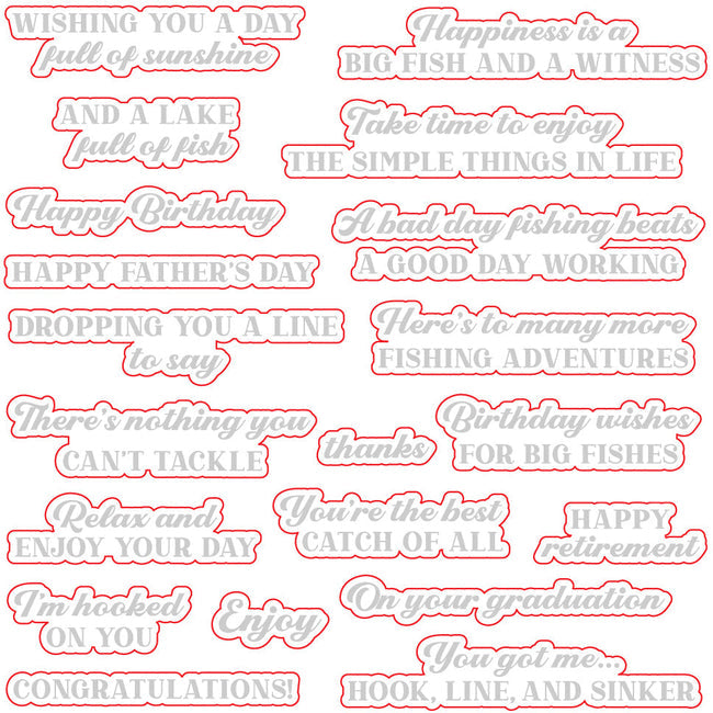 Honey Bee Hooked On You Die Set hbds-494