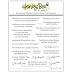 Honey Bee INSIDE SENTIMENTS COMFORT Clear Stamp Set hbst-454