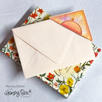 Honey Bee In Stitches Bookmarked Love And Light Dies hbds-lvlbkis Floral Card