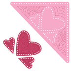 Honey Bee In Stitches Bookmarked Love And Light Dies hbds-lvlbkis Hearts